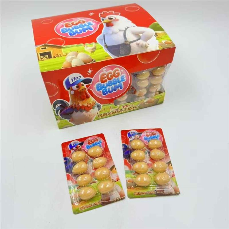 Egg bubble gum