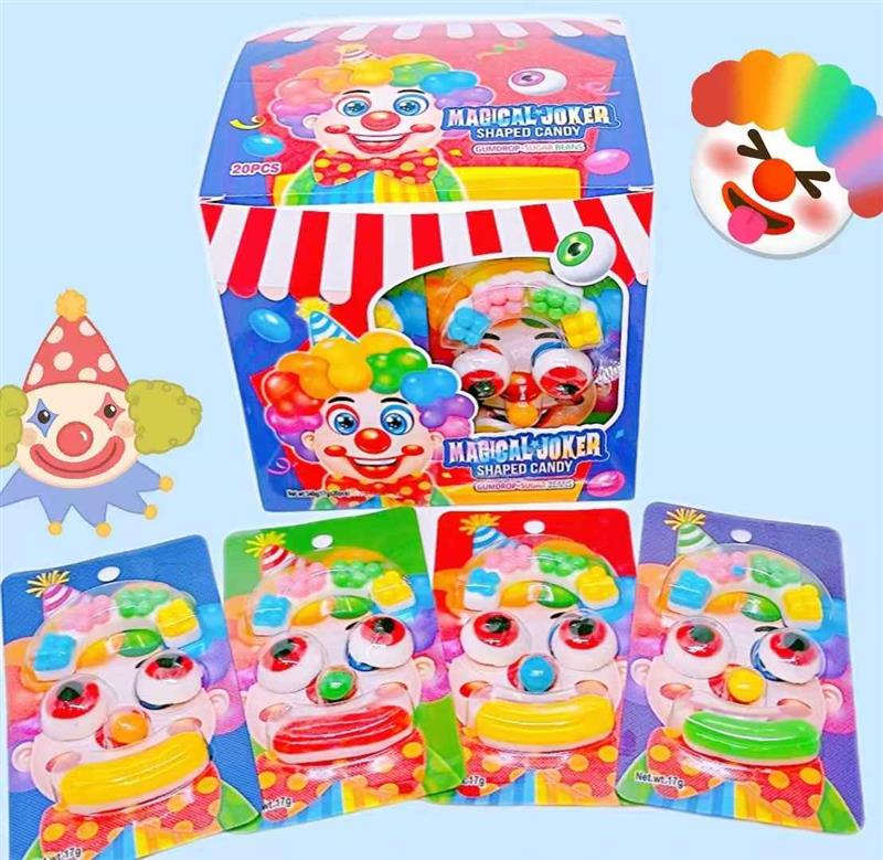 Magical joker gummy candy