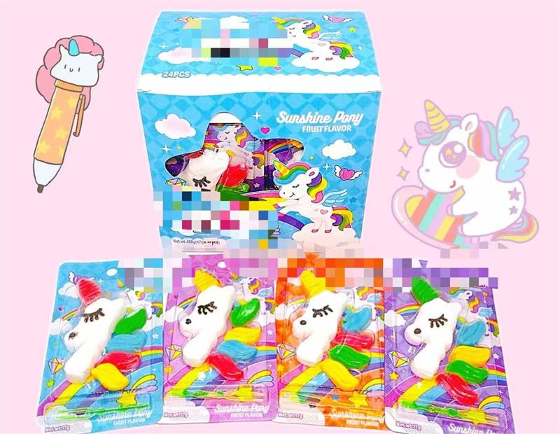 unicorn shape candy