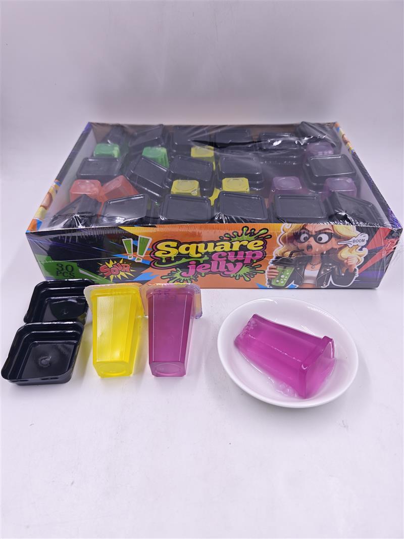 square cup jelly