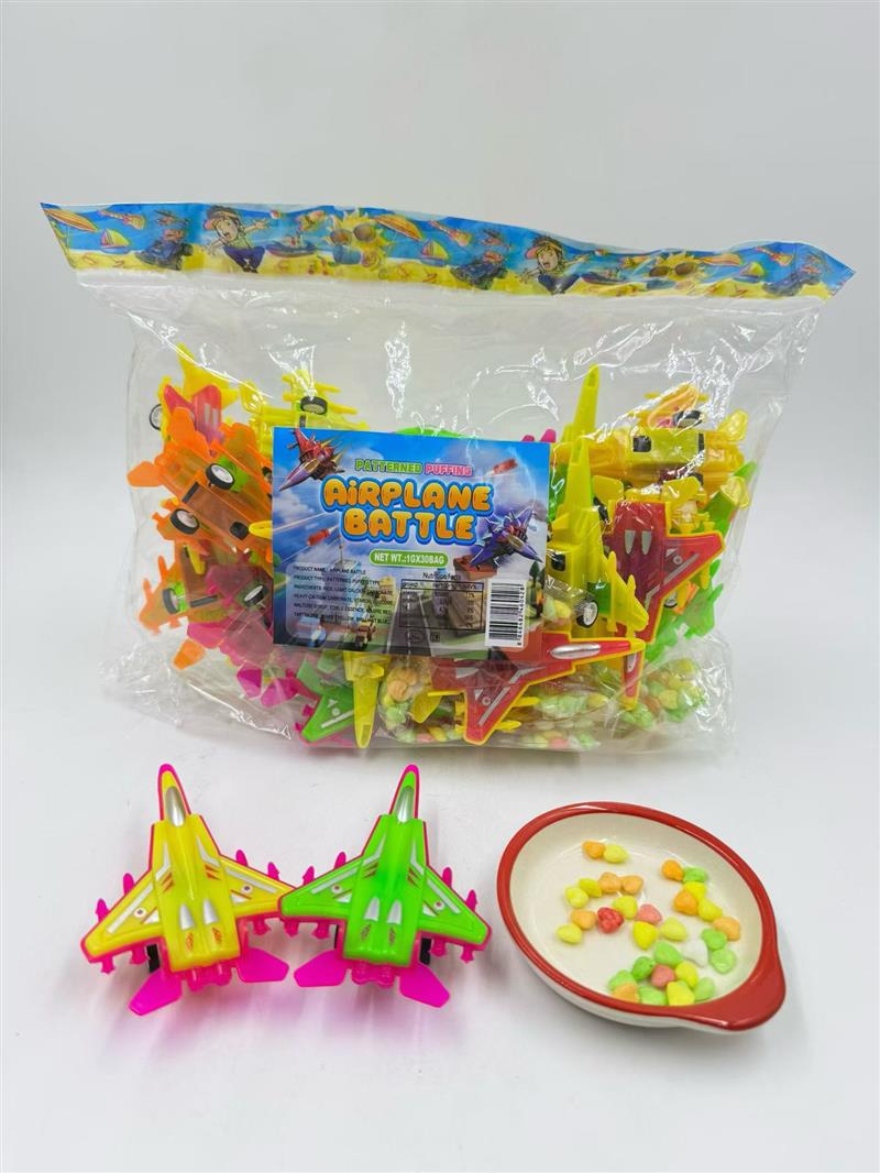 Air plane with hard candy