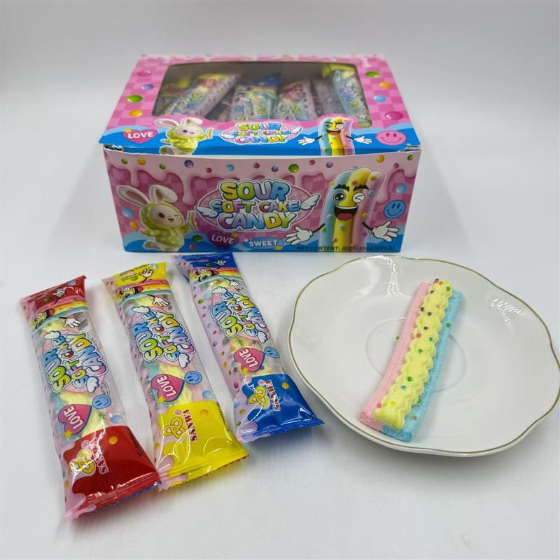 sour soft cake marshmallow