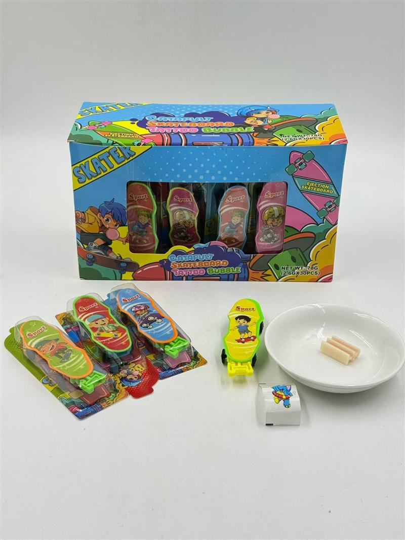 Skate bubble gum